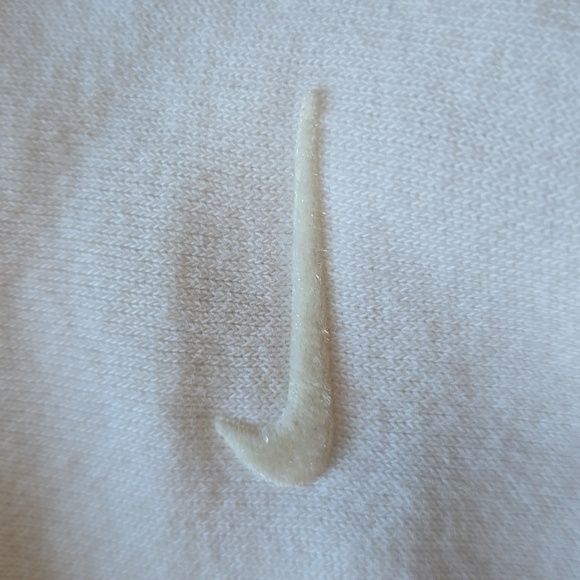 Nike, Colorblock Cropped Drop Shoulder Sweatshirt, Tan/Cream, EUC, Women's M - Picture 8 of 13